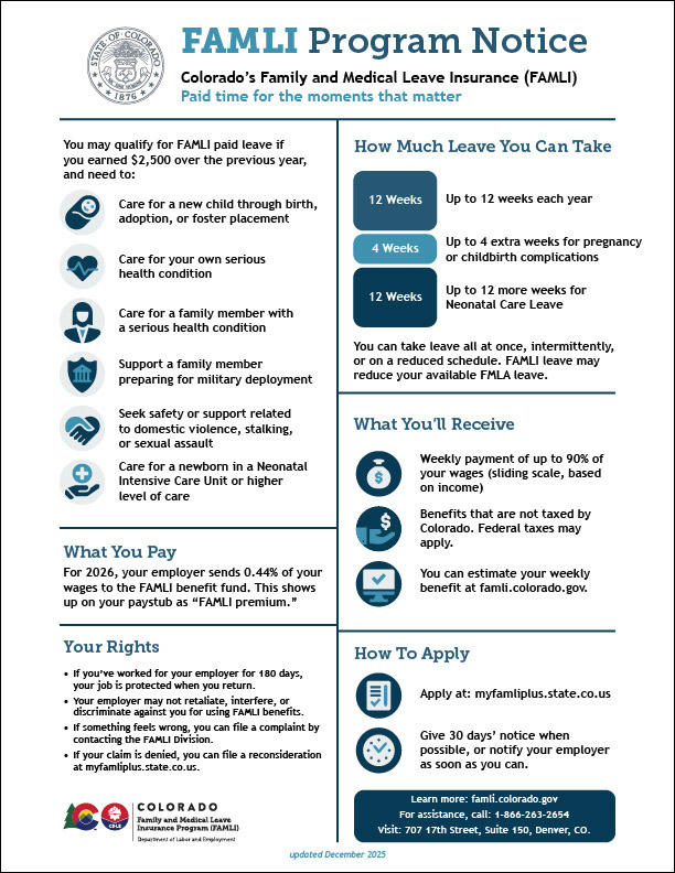 FAMLI Program Notice December 2025
