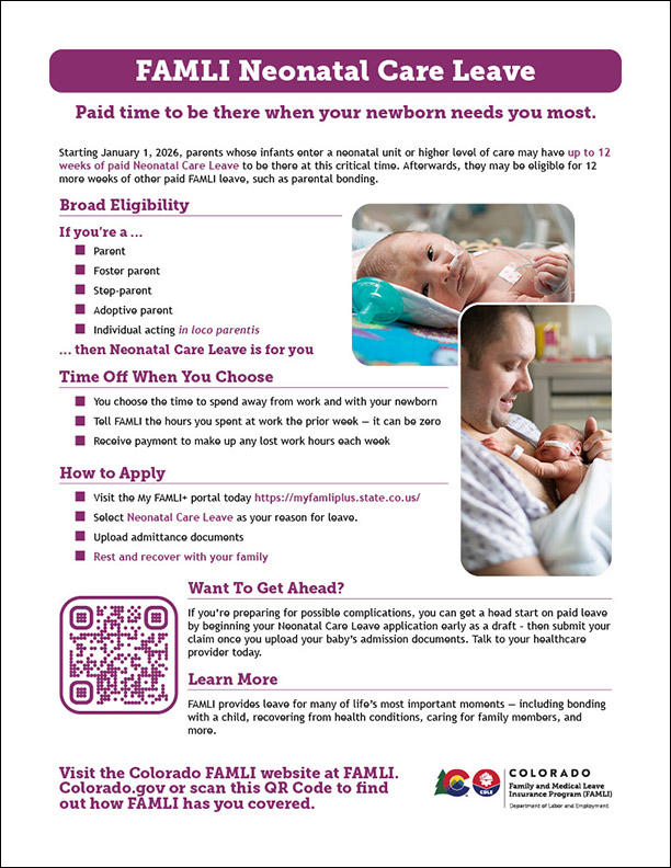 Neonatal Care Leave One Pager