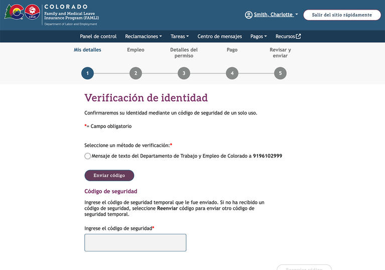 My FAMLI+ Verificación de identidad screenshot