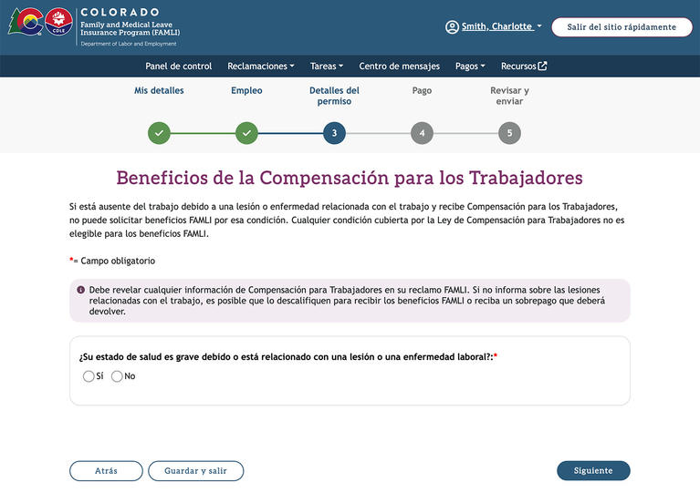 My FAMLI+ Beneficios de la Compensación para los Trabajadores screenshot