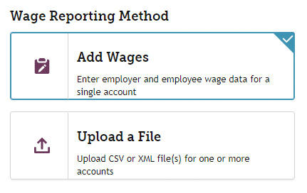 My FAMLI+ Employer Manual Wage Reporting Add Wages