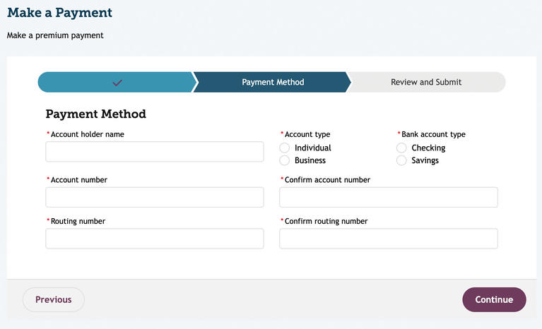 My FAMLI+ Employer Pay Private Plan Application Fee Payment Amount Step