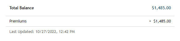 My FAMLI+ Wages and Payments Total Balance